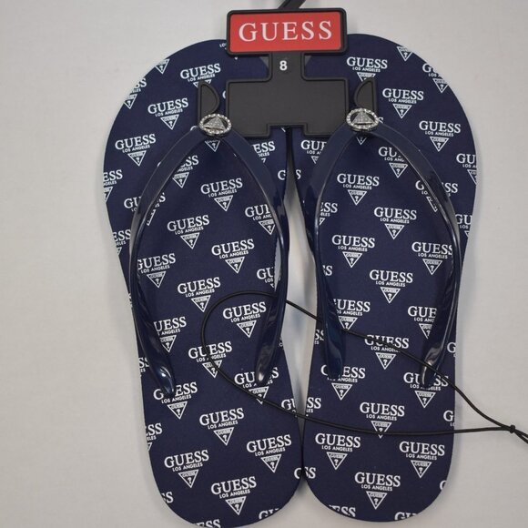 Guess Thong Logo‎ Flip Flop sz 8 NEW WITH TAG - Picture 3 of 5